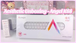 Unboxing and Reviewing Aesthetic RGB Wireless Keyboard  Kemove Angel K68 [upl. by Agustin]