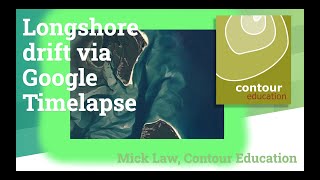 Longshore drift via Google Timelapse [upl. by Haleemak]