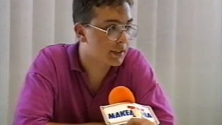 Evangelos Katsioulis on Makedonia TV News 1993 v 2 [upl. by Yejus492]