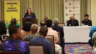 Head of FIFA Safeguarding visits Trinidad and Tobago [upl. by Ardnuasac]