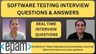 Software Testing Interview Questions and Answers  RD Automation Learning [upl. by Bowden]