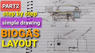 PART 2  BIOGAS DIGESTER LAYOUT How to make biogas digester constructionsstep by step [upl. by Anela]