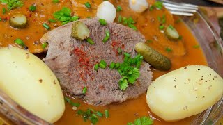 Recette  Langue de bœuf sauce tomate [upl. by Richers]