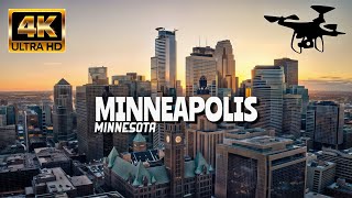 Minneapolis Minnesota In 4K By Drone  Amazing View Of Minneapolis Minnesota [upl. by Male]