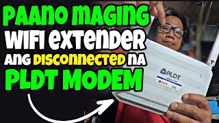 PAANO GAWIN WIFI REPEATER ANG PLDT MODEM NA DISCONNECTED  PLDT ROUTER DEFAULT ADMIN PASSWORD [upl. by Arretahs]