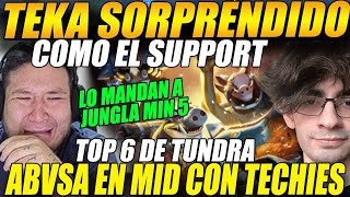 😲KINGTEKA sorprendido😲 como el SUPPORT TOP 6 9CLASS abvsa de mid con su TECHIES dota2 [upl. by Ydnyl]