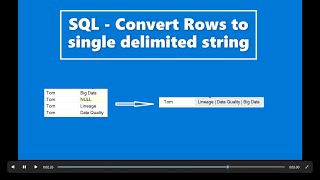 SQL Query  Convert data from rows into single concatenated and delimited string  STRINGAGG [upl. by Winslow]