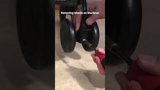 Removing Wheels on a Maclaren Stroller [upl. by Ariamoy]