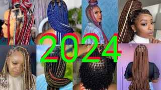 70  New amp Trending Knotless Braids Hairstyles 2024  Gorgeous Knotless Box Braids Hairstyles [upl. by Turne]