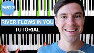 River flows in you  Yiruma  Piano Tutorial  Part 2 [upl. by Chapa]