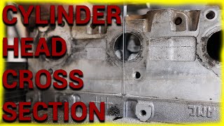 Why do They Crack  Cross Section and Anatomy of a 1KZ Cylinder Head [upl. by Nod671]