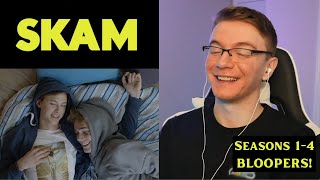 SKAM Seasons 14 Bloopers  REACTION [upl. by Aynas]