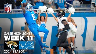 Jacksonville Jaguars vs Detroit Lions Game Highlights  NFL 2024 Season Week 11 [upl. by Velick]