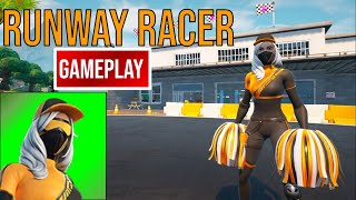 New Runway Racer Skin Gameplay Fortnite Battle Royale [upl. by Akinyt506]