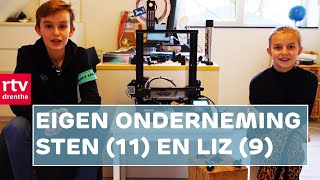 Kinderen starten bedrijf met 3Dprinter quotWe zaten thuis met coronaquot  RTV Drenthe [upl. by Roxana624]