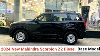 2024 Mahindra Scorpio N Z2 Base Model  Detailed Review  Price  Mileage  Features  Exterior [upl. by Anchie145]