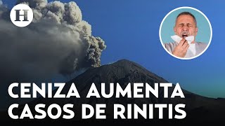 Volcán Popocatépetl incrementa casos de rinitis en Puebla por alergia a ceniza volcánica [upl. by Rolat]