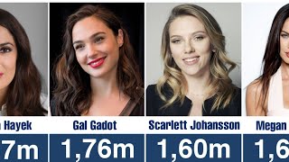 Hollywood Actresses Height Comparison  Shortest to Tallest Celebrities Ranking [upl. by Ellerd]