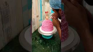 chocolate Barbie doll cake 🎂 digene 1 kg shortvideo shortvideo trending cake [upl. by Rexanna]