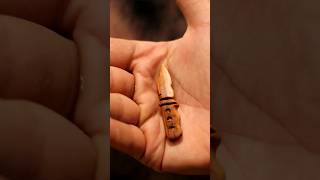 wooden knife 🪵 wood carving 🪵🔪 jewellery necklace woodcrafter ytshorts shortvideo viralshort [upl. by Jaclin954]