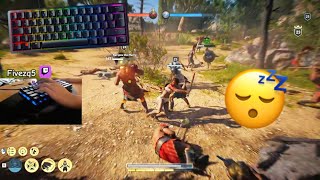 Razer Huntsman Mini ASMR😻 AC Odyssey Lvl 25 Warning BLOOD ⚠️ [upl. by Einaled316]