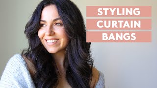 How To Style Curtain Bangs [upl. by Nahraf]