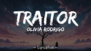 Olivia Rodrigo  Traitor Lyrics 4K Lyric Video [upl. by Durkin]