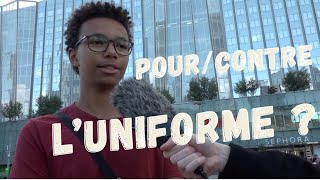 L uniforme à lecole pour ou contre [upl. by Hamner]