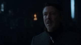 Bane of Thrones 7x07  Petyr quotCIAquot Baelish Death Scene [upl. by Liakim]