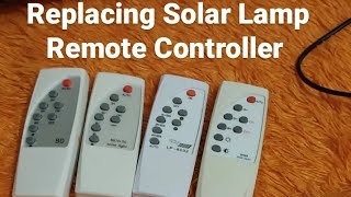 Solar Light Remote Controller Instructions  Replacing Solar Lamp Remote Controller [upl. by Vinay]