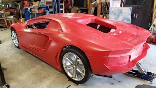 Aventador Project  Part 4  Body Arrives [upl. by Arihsak]