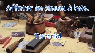 Affuter un ciseau à bois Tutoriel Affutage [upl. by Weight488]