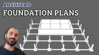 Foundation Plans in Archicad Tutorial [upl. by Ilsel]