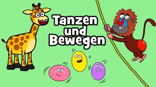 ♪ ♪ Kinderlied Tanzen und Bewegen  Kinder Tanz amp Bewegungslieder  Hurra Kinderlieder Kinderdisco [upl. by Cavuoto295]