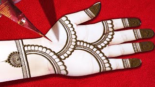 Very Stylish amp Easy full hand mehndi design Attractive New front hand mehndi designs bridal mehndi [upl. by Lowis]