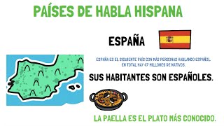 Aprender español países de habla hispana 🇪🇸 [upl. by Dita468]