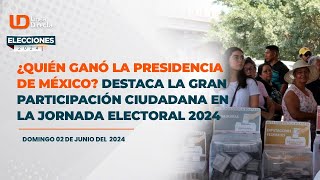 ¿Quién ganó la presidencia de México Destaca la gran participación en la jornada electoral 2024 [upl. by Julissa]