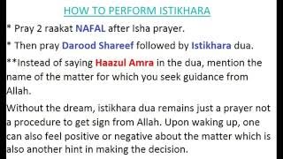 Istakhara in English Arabic and Urdu How to Perform Istikhara Duaprayer [upl. by Jempty]