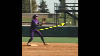 Softball Shortstop Double Play Footwork Around Bag [upl. by Brynne]