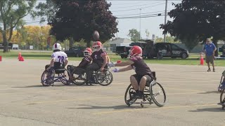 National wheelchair football competition held in Buffalo [upl. by Larimore]