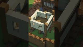 Minecraft small wooden medieval castle shorts [upl. by Aehta]