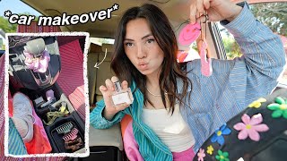 cleaning amp decorating my car cutest car makeover [upl. by Gerita]