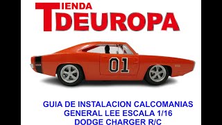 GUIA DE NSTALACION CALCOMANIAS GENERAL LEE ESC 116 RC [upl. by Deidre]