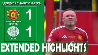 Manchester United vs Celtic 11 PEN 45  Legends Charity Cup  All Goals and Extended Highlights HD [upl. by Llemar34]