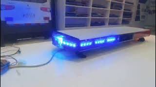 Aluminum dome lightbar build with New linear optic 12 3W LEDs and 100W speaker inside [upl. by Sibella]