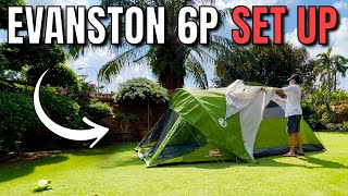 How to Set Up the Coleman Evanston 6Person Tent [upl. by Sussi]