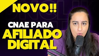 NOVO CNAE PARA AFILIADO DIGITAL DIVULGADO PELA RECEITA FEDERAL  Unclik [upl. by Mide908]