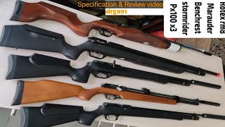 🇮🇳Review video of Walther rotex Benjamin marauderpx100 benchrestDiana stormrider amp px100🇮🇳 [upl. by Tanny695]