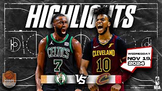 Boston Celtics vs Cleveland Cavaliers Full Game Highlights  November 19  2024  202425 NBA Season [upl. by Nylzzaj]