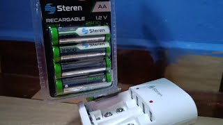 Baterías recargables Steren Unboxing [upl. by Wilber627]